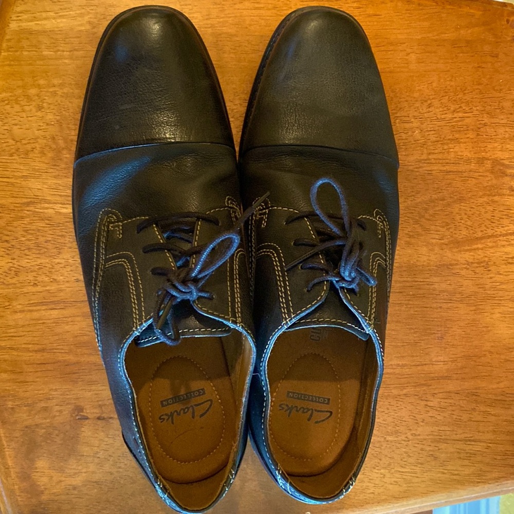 Excellent condition casual Clark’s Ortho cushioned all Leather shoes
